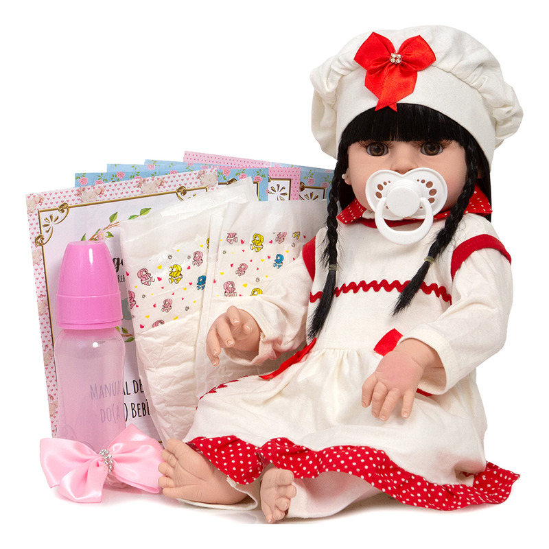 Boneca Bebê Reborn Grande Morena 52cm Silicone + Enxoval - Cegonha Reborn  Dolls - Bonecas - Magazine Luiza