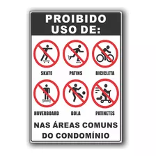 Placa Sinalização Regras De Condominio A5 20 X 15 Cm A