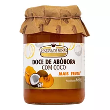 Doce Abóbora Com Coco Reserva De Minas 650g