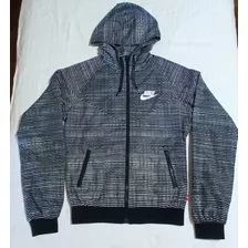 Campera Nike Cierre Y Capucha Talle S Negro Y Blanco