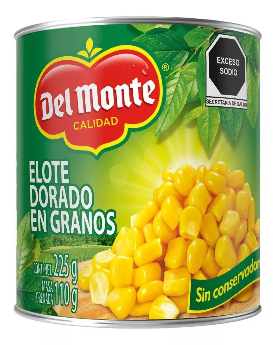 Elote Del Monte Dorado En Granos 225g