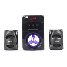 Parlante Subwoofer 2.1 Halion Norton 80w Fm/bt/led/usb/tf