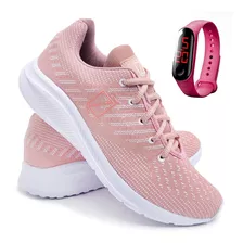 Tenis Feminino Para Caminhada Na Promoção Super Leve + Brind