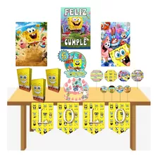 Cotillon Personalizado Bob Esponja Candy Para 15 Invitados