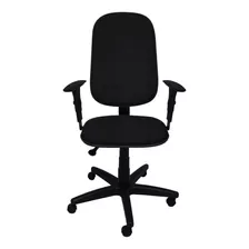 Cadeira De Escritório Ecoflex 383-gir Ergonômica Preta Com Estofado De Tecido
