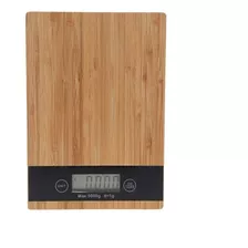 Balança Digital P/ Cozinha Tampo Madeira Até 5kg Unyhome