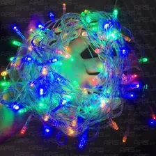 Cordão Varal 50 Led Bolinha Natal Cristal Luz Amarela Bivolt