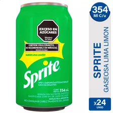 Sprite Lima Limon Lata Gaseosa Original Pack X24 - 01mercado