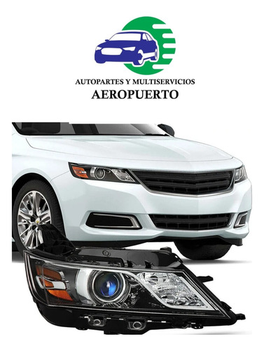 2014-15-16-2017-2019 Chevrolet Impala Faro Foco Unidad Nueva Foto 2