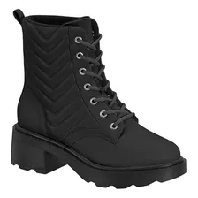 Bota Feminina Coturno Vizzano Tratorada Cano Médio Original