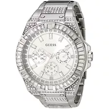 Reloj Guess Zeus Gw0209g1 Para Hombre Color Plateado