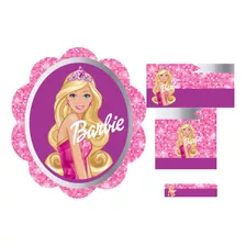 Etiqueta Escolar Barbie Kit Imprimible 