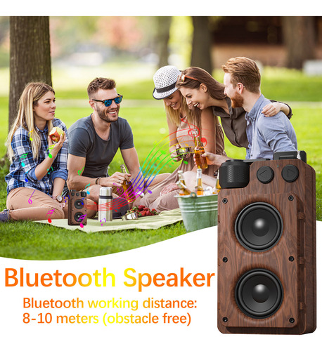Mini Altavoz De Radio Bluetooth 5.1 Con Tarjeta Enchufable S Foto 2