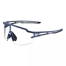 Óculos Ciclismo Fotocromático E Clip Lente De Grau Rockbros Cor Da Armação Azul Fosco Desenho Esportivo