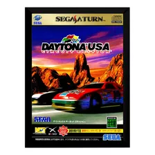 Quadro Decorativo Capa A4 25x33 Daytona Usa Jp Sega Saturn