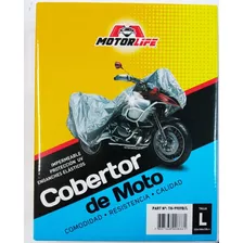 Cobertor Moto Motorlife Cubre Impermeable Con Broche L