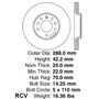 Disco Frenos  Delantera Para Saab 9-5   2003