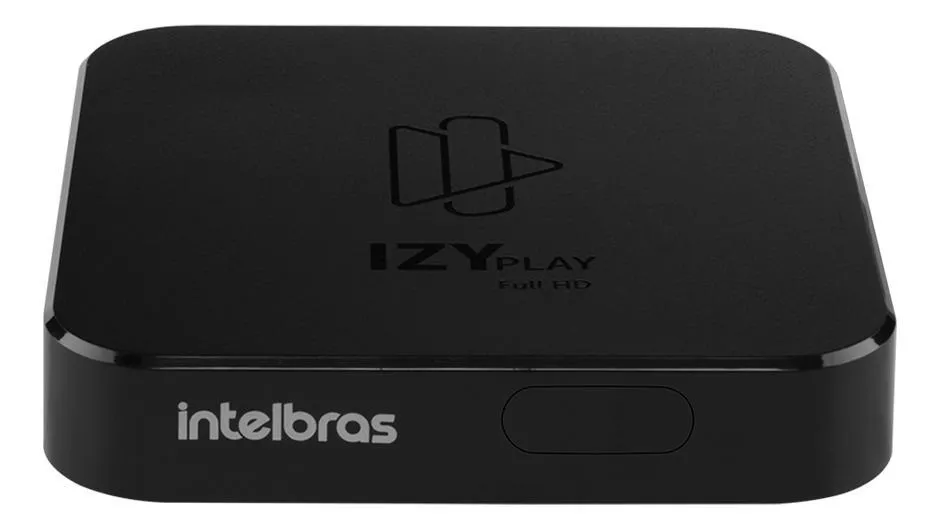 Tv Box Intelbras Izy Play Controle De Voz Full Hd 8gb Preto Com 1gb De Memória Ram