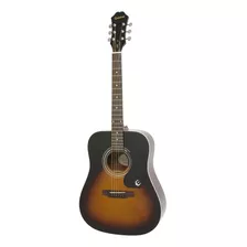 Guitarra Acústica EpiPhone Dr-100 Para Diestros Vintage Sunburst Brillante