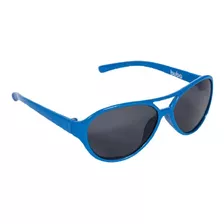 Óculos De Sol Baby Armação Flexível Royal - Buba Cor Da Armação Azul Cor Da Haste Azul Cor Da Lente Preta Desenho Liso