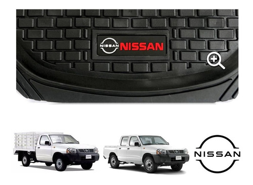 Tapetes 4pz Charola 3d Logo Nissan Pickup D22 2009 A 2014 Foto 4