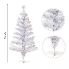 Arvore De Natal Branca Pequena 60cm -40 Galhos Decoracão Cor Branco