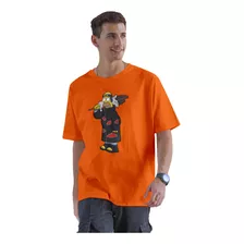 Camiseta Naruto Simpson Homer T Shirt Cores Camisa