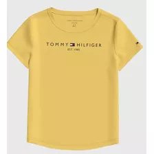 Camiseta Infantil Tommy Original Amarela Menina 43812