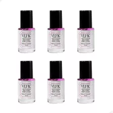 Kit 6 Base Escudo Top Coat 11ml Vefic 