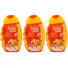 Acqua Kids Cabelos Cacheados Shampoo 250ml (kit C/03)