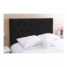  Cabeceira De Cama Box Kasabela Paris Casal 140cm X 58cm Couro Sintético Preta