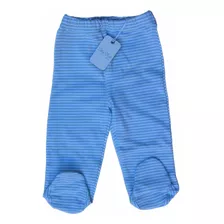 Pelele Sky Blue De Bebé En Algodón Barita Pantalón Y Manta