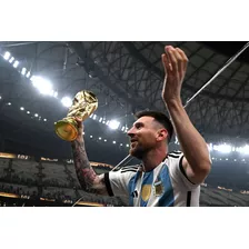 Poster Laminas Afiches Lionel Messi 30x45 Argentina Campeon