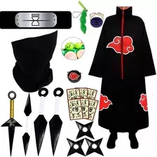 Roupa Naruto Akatsuki Kit Bandana Tobi Com Chaveiro Pop It