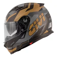 Capacete Givi 50.5 Camo Preto E Marrom