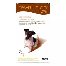 Antiparasitario Revolution 12% Perros 5.1 - 10kg (marrón)