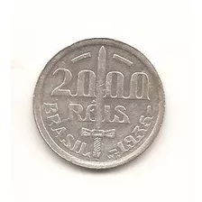 Brasil 1 Moeda De Prata 2000 Dois Mil Réis 1935 Duque Caxias