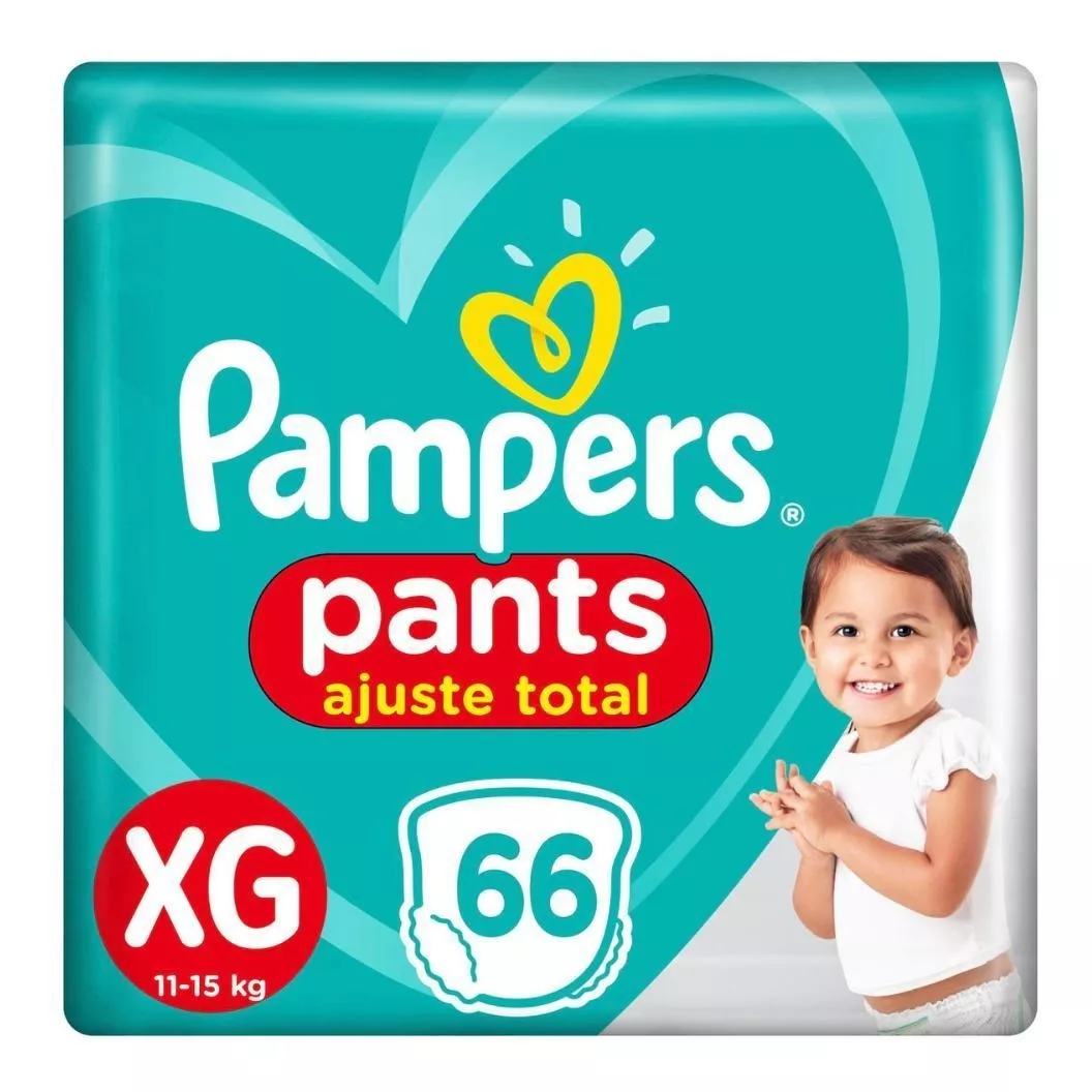 Fralda Pampers Pants Ajuste Total Xg 66 Unidades