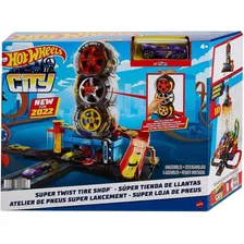 Hot Wheels City Super Loja De Pneus - Mattel Hdp02