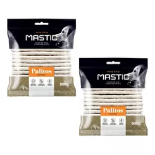 Osso Mastig Palito Natural 8mmx5 500g - 2und Mastig