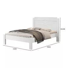 Cama De Casal Sofia Cor Branco