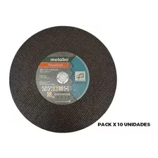 Disco Metabo Sierra Sensitiva Corte Metal 355mm 14 X10 Unid Color Negro