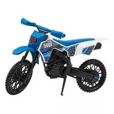 Brinquedo Menino Mega Moto Cross De Trilha Infantil Azul