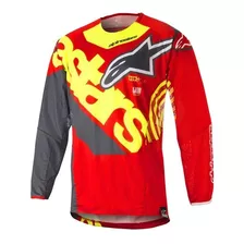 7617-1205,jersey Para Motocross Techstar Venom Roj/ama Flu M
