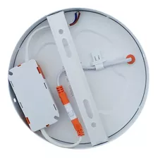 Lampara Sobreponer Led 18w Plafon Luz Blanca Redonda 22cm