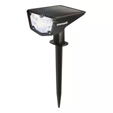 Foco Estaca Led Solar Jardin Maxwell Impermeable Luz Calida