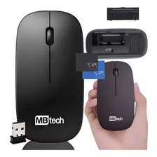 Mouse Sem Fio Optico Wireless 3200dpi Usb + Brinde Mouse Pad