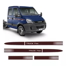 Faixa Iveco Daily 70c17 Truck 7 Ton Refletivo Cabine Dupla