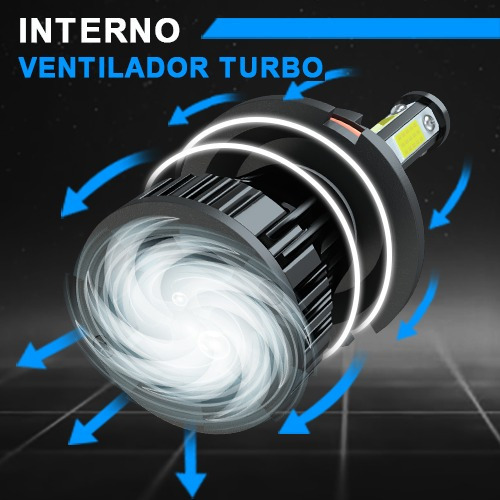 Kit De Faros Led 9007 De Alta Y Baja Intensidad, 6000 K Foto 3