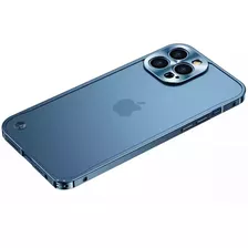 Fundas De iPhone Con Marco Metálico Y Fondo Esmerilado.